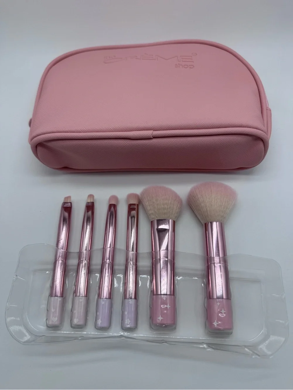 The Crème Shop Best Essentials 6-Piece Makeup Brush Travel Set NWT